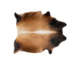 72" x 84" Tan Cowhide Rug