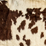 HomeRoots 72" X 84" White And Brown Cowhide  Rug 332281-HOMEROOTS 332281
