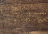 36" x 48" 31" BrownwithBlack Reclaimed Wood Particle Board and Metal Dining Table