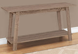 15.75" x 42" x 22.5" Dark Taupe Particle Board Laminate TV Stand