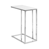 Metal Tempered Glass Accent Table