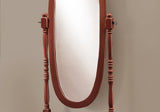 20" x 23" 59" Walnut Oval Wood Frame Mirror