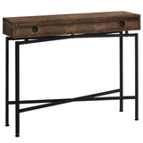 32.5" Particle Board Accent Table with Black Legs