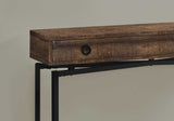 32.5" Particle Board Accent Table with Black Legs