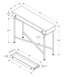 32.5" Particle Board Accent Table with Black Legs