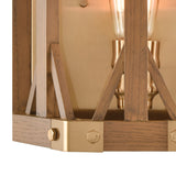 Structure 10'' High 1-Light Sconce - Medium Oak