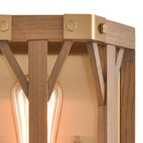 Structure 10'' High 1-Light Sconce - Medium Oak