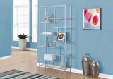 Metal and Tempered Glass Bookcase