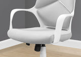 45.75" Foam White Polypropylene MDF and Metal High Back Office Chair