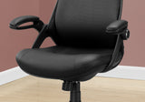 23.75" x 28" x 93.75" Black Foam Metal Nylon Multi Position Office Chair