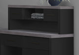 59" x 62.75" x 44.75" Black Grey Particle Board Hollow Core Computer Desk