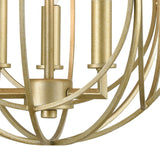 Loughton 14'' Wide 3-Light Chandelier - Golden Silver