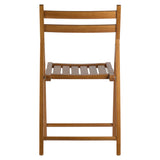 Winsome Wood Robin 4-Piece Folding Chair Set, Teak 33415-WINSOMEWOOD