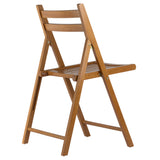 Winsome Wood Robin 4-Piece Folding Chair Set, Teak 33415-WINSOMEWOOD