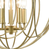 Loughton 20'' Wide 5-Light Chandelier - Golden Silver