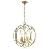 Loughton 20'' Wide 5-Light Chandelier - Golden Silver