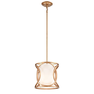 Ringlets 10'' Wide 1-Light Mini Pendant - Matte Gold