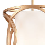 Ringlets 10'' Wide 1-Light Mini Pendant - Matte Gold