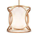 Ringlets 10'' Wide 1-Light Mini Pendant - Matte Gold