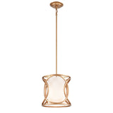 Ringlets 10'' Wide 1-Light Mini Pendant - Matte Gold