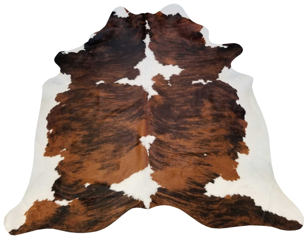 6 ft Hereford Brindled Cowhide Rug