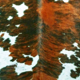 6.5 Ft Tri-Colored Brindled Cowhide Rug