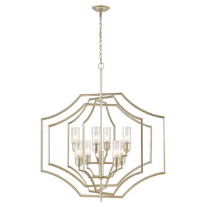 Cheswick 36'' Wide 8-Light Chandelier - Aged Silver