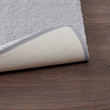 Marshmallow Glam/Luxury 100% Polyester Marshmallow Memory Bath Rug