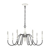 Val de Loire 36'' Wide 8-Light Chandelier - White