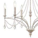 French Parlor 27'' Wide 6-Light Chandelier - Vintage White