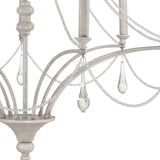 French Parlor 38'' Wide 9-Light Chandelier - Vintage White