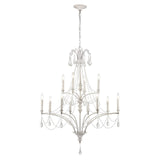 French Parlor 36'' Wide 12-Light Chandelier - Vintage White