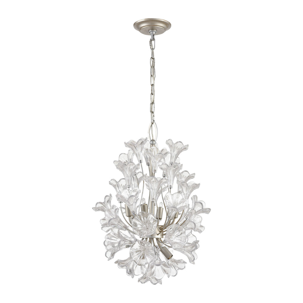 Celene 15'' Wide 9-Light Chandelier - Aged Silver