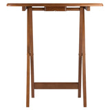 Winsome Wood Dylan 5-Piece Oversize Snack Table Set, Teak 33517-WINSOMEWOOD