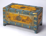 Nador Painted Brass Inlay Storage Trunk