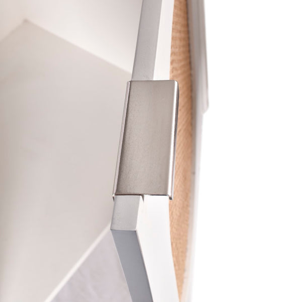 Cane Natural Cane / Engineered Wood / Steel Mid Century White Sideboard/Buffet - 72" W x 18" D x 30" H