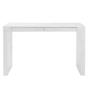 Donald Desk in White with Two Drawers