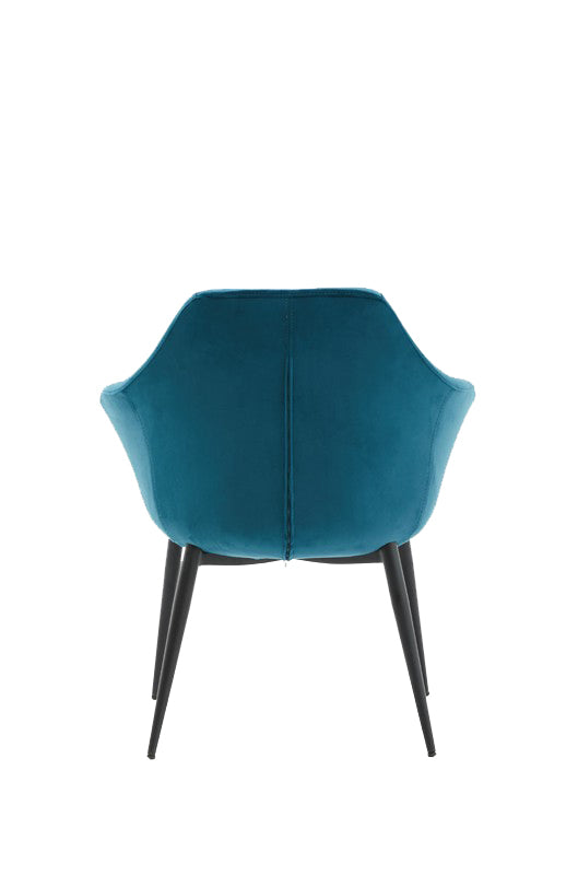 VIG Furniture Modrest Wilson Modern Teal Velvet & Black Dining Chair VGHR3404-TEAL