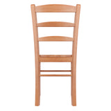 Winsome Wood Benjamin Ladder-back Chairs, 2-Piece Set, Light Oak 34232-WINSOMEWOOD