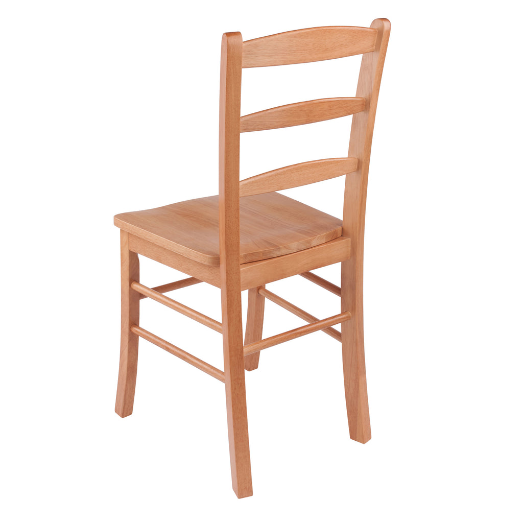 Winsome Wood Benjamin Ladder-back Chairs, 2-Piece Set, Light Oak 34232-WINSOMEWOOD