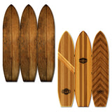 HomeRoots 47 X 1 X 71 Brown Wood Coastal Surfboard  Screen 342735-HOMEROOTS 342735