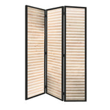 HomeRoots 41 X 1.5 X 67 Natural Brown Wood And Metal  Screen 342740-HOMEROOTS 342740