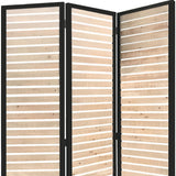 HomeRoots 41 X 1.5 X 67 Natural Brown Wood And Metal  Screen 342740-HOMEROOTS 342740