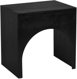 June Oak Wood Mid Century Black Oak Night Stand - 26" W x 18" D x 26" H