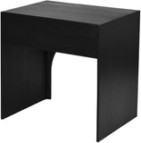 June Oak Wood Mid Century Black Oak Night Stand - 26" W x 18" D x 26" H