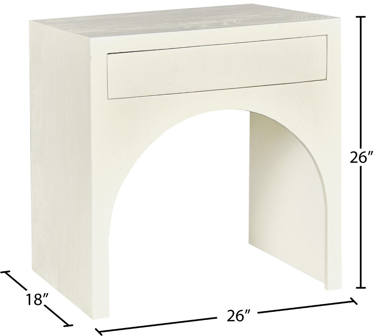 Meridian Furniture June Night Stand - Thumbnail 4