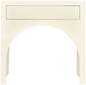 June Oak Wood Mid Century Cream Oak Night Stand - 26" W x 18" D x 26" H