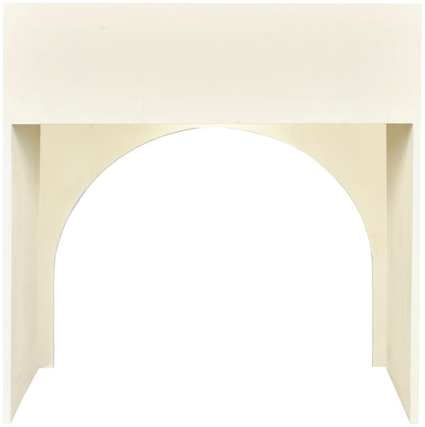 June Oak Wood Mid Century Cream Oak Night Stand - 26" W x 18" D x 26" H