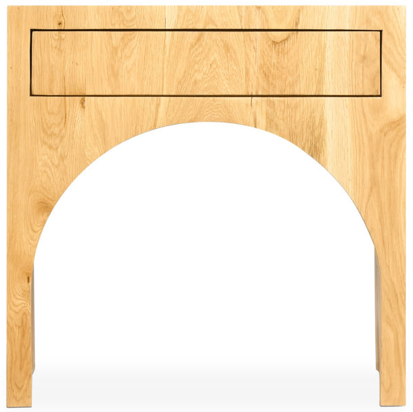 June Oak Wood Mid Century White Oak Night Stand - 26" W x 18" D x 26" H