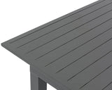 Maldives Aluminum Contemporary  Outdoor Patio Dining Table - 95.5" - 119" W x 43.5" D x 30" H